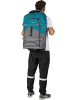 normani Reisetasche mit Rucksackfunktion 60 Liter Melano in Grau/Petrol