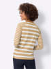 Sieh an! Streifenshirt in camel-ecru-geringelt