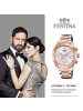 Festina Chronograph-Armbanduhr Festina Boyfriend silber, rosé mittel (ca. 39mm)
