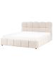 Beliani Doppelbett NOYON in Beige - (W) 180 x (H) 99 x (L) 217 cm