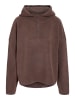 Noisy may Fleece mit halbem Reißverschluss in Chocolate Brown1
