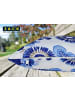 JACK Outdoor Dekokissen Motiv 30x50cm inkl. XXL Füllung in Blumen Blau