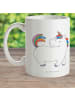 Mr. & Mrs. Panda Tasse Einhorn Stolzieren ohne Spruch in Weiß