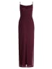 Vera Mont Abendkleid mit Spitzeneinsatz in Wild Ruby