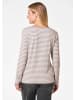 GOLDNER Ringelshirt Ringelshirt mit U-Boot-Ausschnitt in taupe / cremeweiß / geringelt