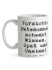 Mr. & Mrs. Panda Tasse Patenonkel Wissen Spaß mit Spruch in Weiß
