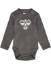 Hummel Druckknopf Strampler Hmlmini Kinder in DARK GULL GRAY
