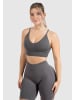 SMILODOX Sport BH Maria Solid Scrunch in Anthrazit