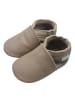 Basrakids Baby Krabbelschuhe aus Leder, weiche Lauflernschuhe mit rutschfester Sohle 