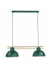 Licht-Erlebnisse Pendelleuchte (B)29 x (L)85.5 x (T)120 cm in Dunkelgrün Gold