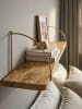 KADIMA DESIGN Wandregal: Industrie-Stil, Mango Massivholz/Eisen, 100x25x22 cm