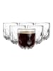 LEONARDO 6er Set Kaffeegläser (1) Gocce in Transparent 220 ml
