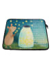 Mr. & Mrs. Panda Laptop Bag Maus Sterne Design mit Spruch in Weiß