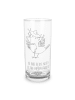 Mr. & Mrs. Panda Wasserglas Rabe Sombrero mit Spruch in Transparent