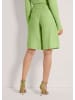 MADELEINE Highwaist-Bermudas aus Leinen in kiwi