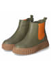 Andrea Conti Chelsea Boots in grün
