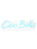 Butlers LED Leuchte Ciao Bella L 42 x H 12cm NEON VIBES in Hellblau