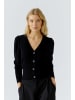 Oui Strickjacke in black