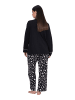 Ulla Popken Pyjama in schwarz