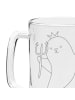 Mr. & Mrs. Panda Gravur Bierkrug Sternzeichen Wassermann ohne Sp... in Transparent