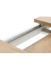 Furn.Design Esstisch weiß Pinie, Eiche hell Landhaus, Küchentisch ausziehbar 160 - 200 cm