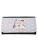 Mr. & Mrs. Panda Damen Geldbörse Pinguin Heirat ohne Spruch in Grau Pastell