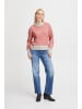 ICHI Strickpullover langarm IHKAMARA Loose fit in Calypso Coral
