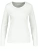 Gerry Weber Basic Langarmshirt mit Stretchkomfort in Weiß