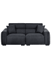 Beliani 3-Sitzer Sofa FAUSKAN  in Schwarz - (W) 203 x (H) 84 x (L) 96 cm