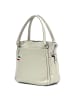 Florence Florence Handtasche, Umhängetasche Leder hellgrau ca. 38cm