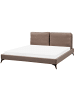 Beliani Doppelbett MELLE in Braun/Schwarz - (W) 195 x (H) 98 x (L) 240 cm