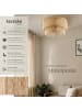 tectake Boho Jute-Lampe „Lignea Lux“ – Hängelampe aus Naturfaser 40W