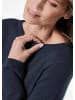 GOLDNER Feinstrickshirt mit U-Boot-Ausschnitt in marine