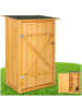 tectake Gartenschrank, 75 x 56 x 118 cm, gefertigt aus imprägniertem Nadelholz