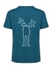 elkline T-Shirt Rudölfchen Kult Elch in blue coral - reefwater