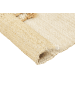Beliani Geflochtener Teppich HAMZALAR in Beige - (W) 140 x (H) 1.5 x (L) 200 cm