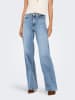 ONLY Jeans mit weitem Bein in Light Blue Denim