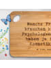 Mr. & Mrs. Panda Frühstücksbrett Spruch Kosmetiker Seele mit Spruch in Braun