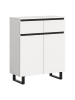ebuy24 Sideboard Tomasa Weiß 80 x 36 cm