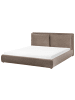 Beliani Wasserbett BAJONNA in Braun/Schwarz - (W) 200 x (H) 94 x (L) 235 cm