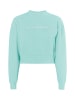 myMo Sweatshirt Cropped in Aqua