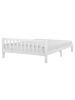 Beliani 2-tlg Doppelbett FLORAC in Weiß