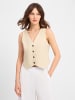 Marie Lund Weste in beige - 0001