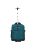 travelite Kick Off 2 Rollen Rucksacktrolley 40 cm Laptopfach petrol