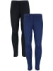 TupTam Mädchen Winter Leggings 2er PACK Gefüttert in schwarz/blau
