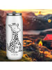 Mr. & Mrs. Panda Wasserflasche Giraffe Zufrieden ohne Spruch in Weiß