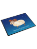 Mr. & Mrs. Panda Tischauflage Sternzeichen Widder mit Spruch in Sternenhimmel Blau