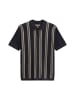Marc O'Polo Kurzarm-Feinstrickshirt DFB Travel Collection in Deep Night Blue