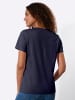 WITT WEIDEN Kurzarmshirt in marine + ecru