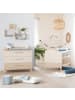 roba Babyzimmer Set Sidney 2-tlg. Beige/Eiche mit Bett & Wickelkommode